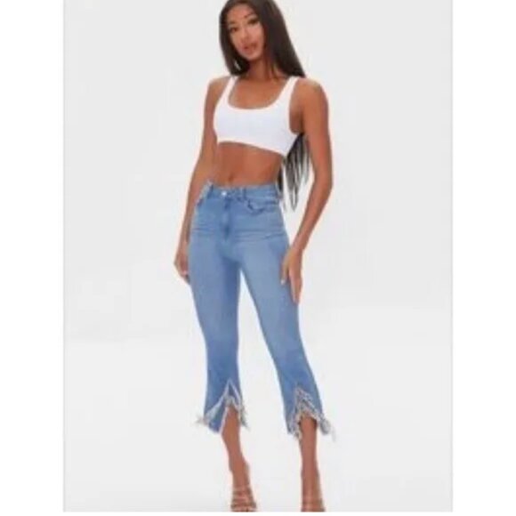 Labijou Rhinestone  jean capris - Picture 8 of 8